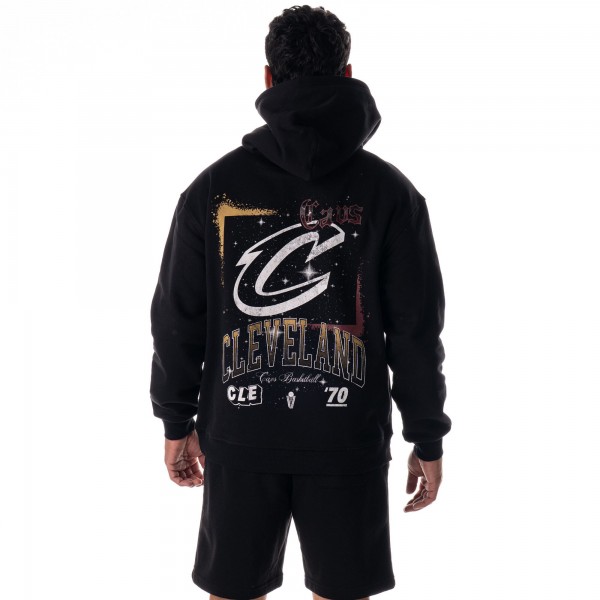 Unisex Cleveland Cavaliers The Wild Collective Black Splatter Premium Hoodie