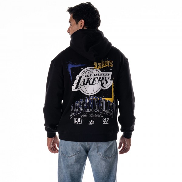 Толстовка Unisex Los Angeles Lakers The Wild Collective Black Splatter Premium
