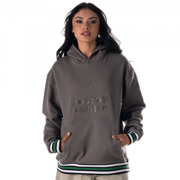 Unisex Boston Celtics The Wild Collective Charcoal Custom Rib Tonal Premium Hoodie