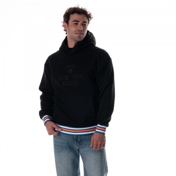 Unisex New York Knicks The Wild Collective Black Custom Rib Tonal Premium Hoodie