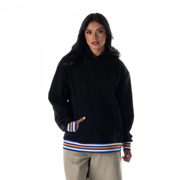 Unisex New York Knicks The Wild Collective Black Custom Rib Tonal Premium Hoodie