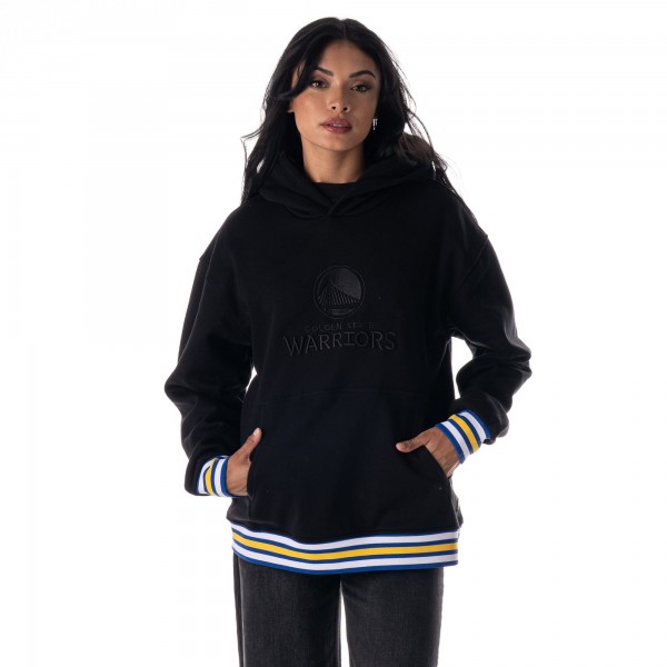 Unisex Golden State Warriors The Wild Collective Black Custom Rib Tonal Premium Hoodie
