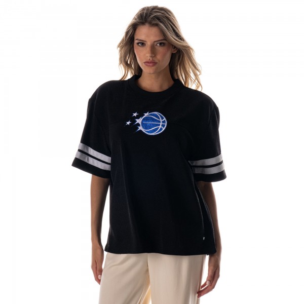 Женская Orlando Magic The Wild Collective Black Vintage Drop Shoulder Oversized Boyfriend T-Shirt