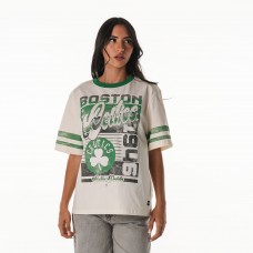 Женская Boston Celtics The Wild Collective Cream Vintage Drop Shoulder Oversized Boyfriend T-Shirt