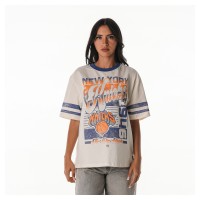 Женская New York Knicks The Wild Collective Cream Vintage Drop Shoulder Oversized Boyfriend T-Shirt