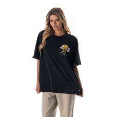 Футболка Unisex Los Angeles Lakers The Wild Collective Black Oversized Streetwear
