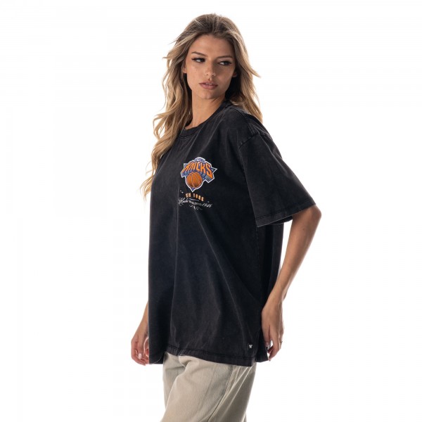 Unisex New York Knicks The Wild Collective Black Oversized Streetwear T-Shirt