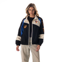 Куртка Unisex New York Knicks The Wild Collective Cream Oversized Raglan Full-Zip Track