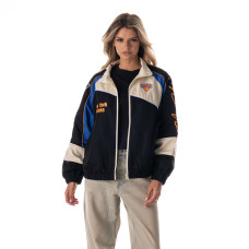 Куртка Unisex New York Knicks The Wild Collective Cream Oversized Raglan Full-Zip Track