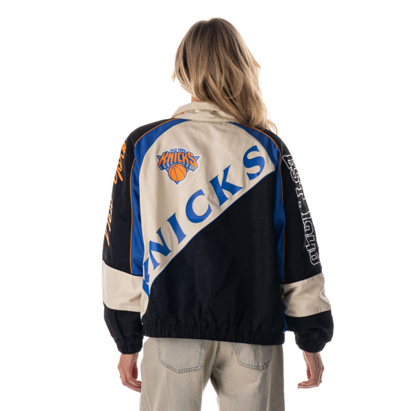 Куртка Unisex New York Knicks The Wild Collective Cream Oversized Raglan Full-Zip Track