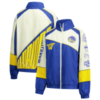 Unisex Golden State Warriors The Wild Collective Cream Oversized Raglan Full-Zip Track Jacket