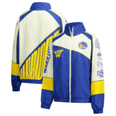 Unisex Golden State Warriors The Wild Collective Cream Oversized Raglan Full-Zip Track Jacket