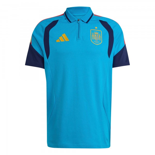 Spain National Team adidas 2026 Tiro Training Polo - Turquoise