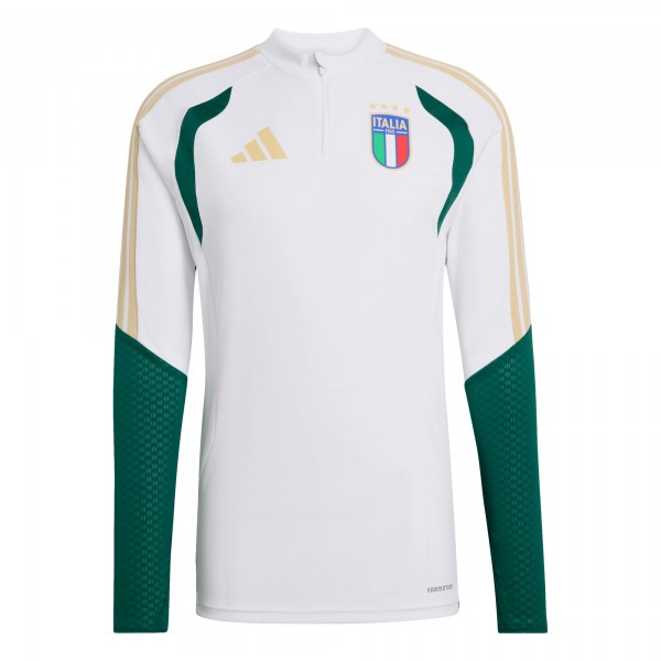 Italy National Team adidas FIFA x World Cup 2026 Tiro Quarter-Zip Training Top - White