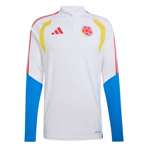 Colombia National Team adidas FIFA x World Cup 2026 Tiro Quarter-Zip Training Top - White