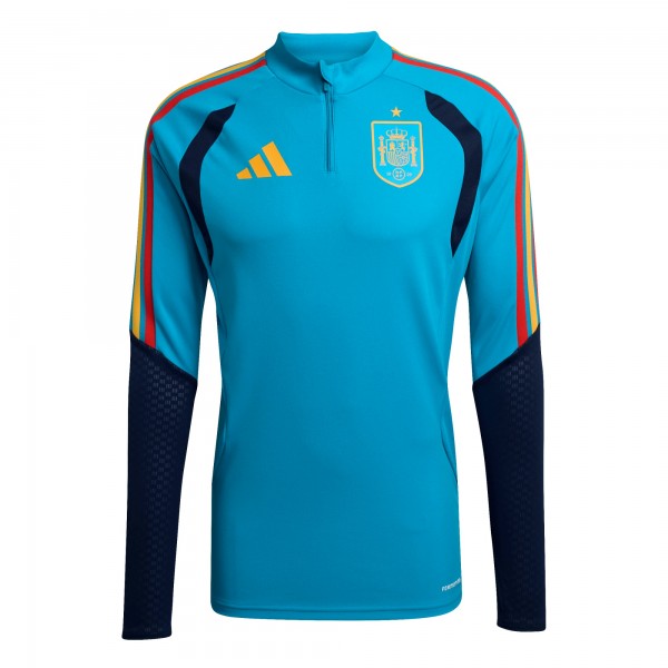 Spain National Team adidas FIFA x World Cup 2026 Tiro Quarter-Zip Training Top - Turquoise