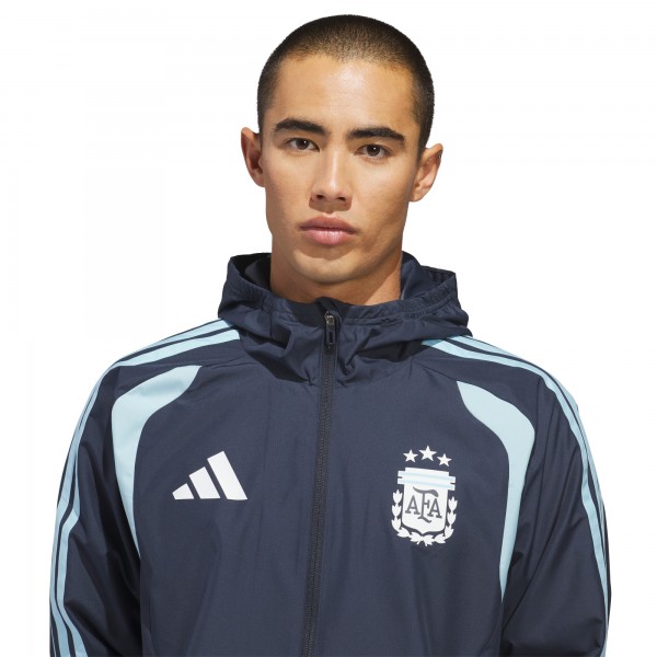 Argentina National Team adidas FIFA x World Cup 2026 Tiro All Weather Full-Zip Jacket - Navy