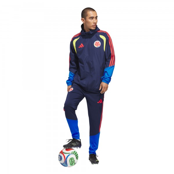 Colombia National Team adidas FIFA x World Cup 2026 Tiro All Weather Full-Zip Jacket - Navy