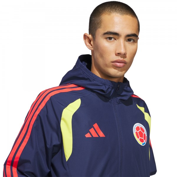 Colombia National Team adidas FIFA x World Cup 2026 Tiro All Weather Full-Zip Jacket - Navy