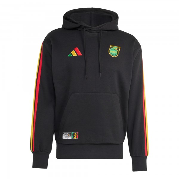 Jamaica National Team adidas Alphaskin Fleece Hoodie - Black