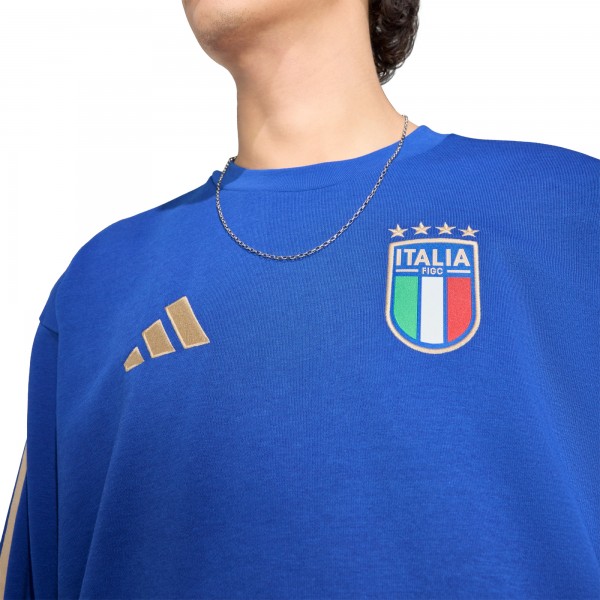 Italy National Team adidas FIFA x World Cup Alphaskin Crewneck Sweatshirt - Blue