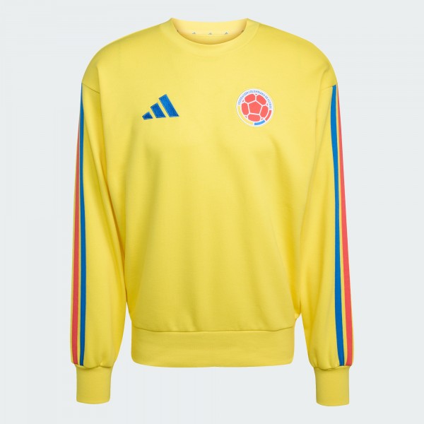 Colombia National Team adidas FIFA x World Cup Alphaskin Crewneck Sweatshirt - Yellow