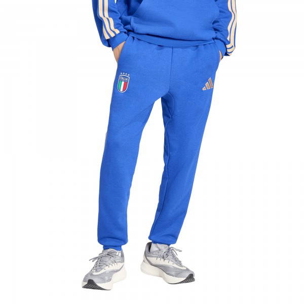 Italy National Team adidas Alphaskin Fleece Pants - Blue