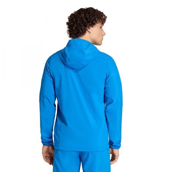 Colombia National Team adidas FIFA x World Cup 2026 Tiro Travel Raglan Full-Zip Windbreaker Hoodie - Blue