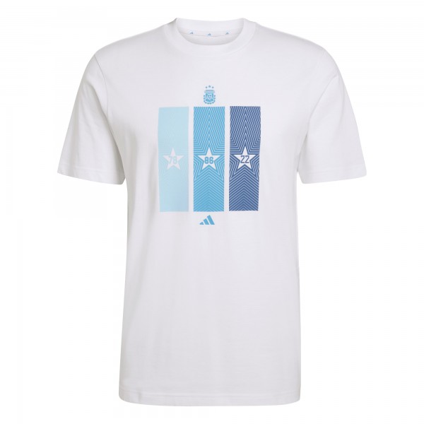 Argentina National Team adidas FIFA x World Cup 2022 Winners Home T-Shirt - White