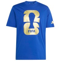 adidas 2026 FIFA World Cup Official Emblem T-Shirt - Blue