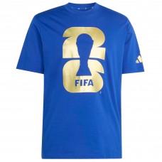 adidas 2026 FIFA World Cup Official Emblem T-Shirt - Blue