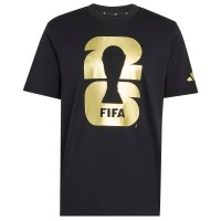 adidas 2026 FIFA World Cup Official Emblem T-Shirt - Black
