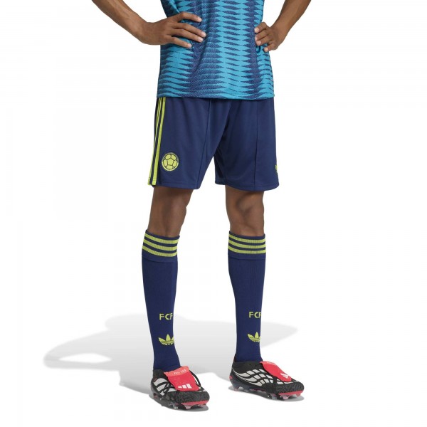 Colombia National Team adidas Away Replica Shorts - Navy