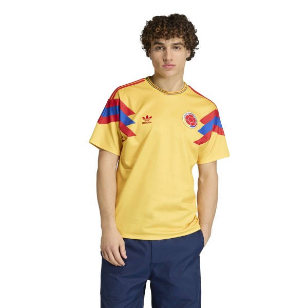 Colombia National Team adidas 1990 Bringback Home Jersey - Yellow