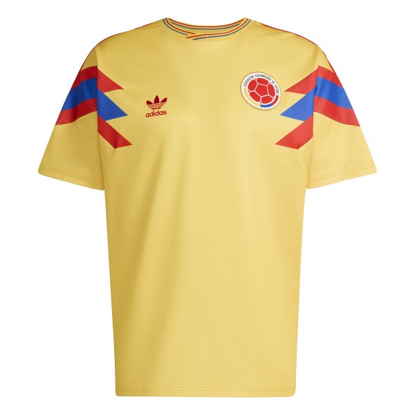 Colombia National Team adidas 1990 Bringback Home Jersey - Yellow