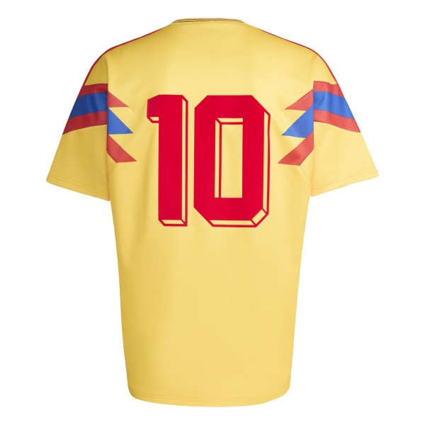 Colombia National Team adidas 1990 Bringback Home Jersey - Yellow