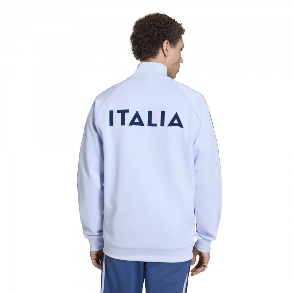 Italy National Team adidas Originals Full-Zip Track Jacket - Light Blue