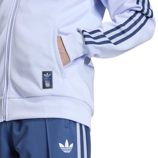 Italy National Team adidas Originals Full-Zip Track Jacket - Light Blue