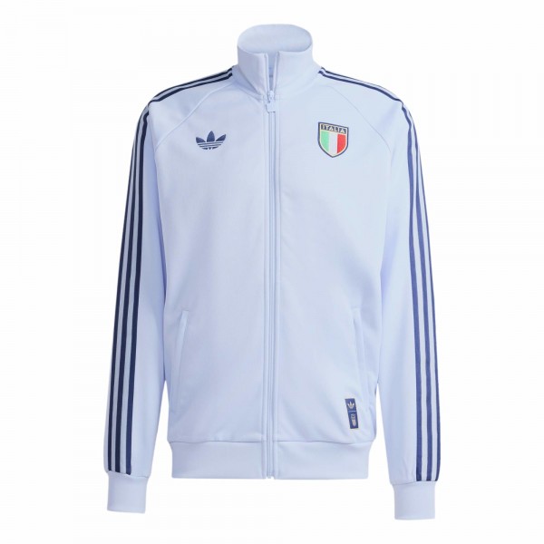 Italy National Team adidas Originals Full-Zip Track Jacket - Light Blue