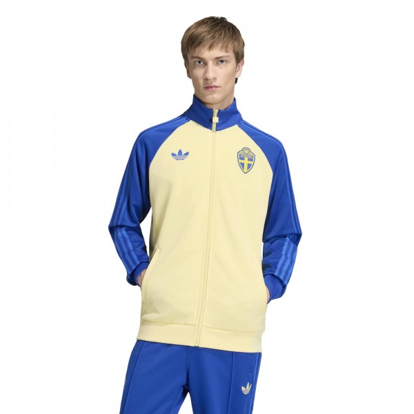 Sweden National Team adidas Originals Full-Zip Track Jacket - Yellow