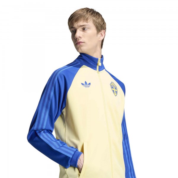 Sweden National Team adidas Originals Full-Zip Track Jacket - Yellow