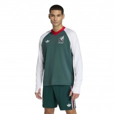 Mexico National Team adidas Pre-Match Long Sleeve Training Jersey - Green