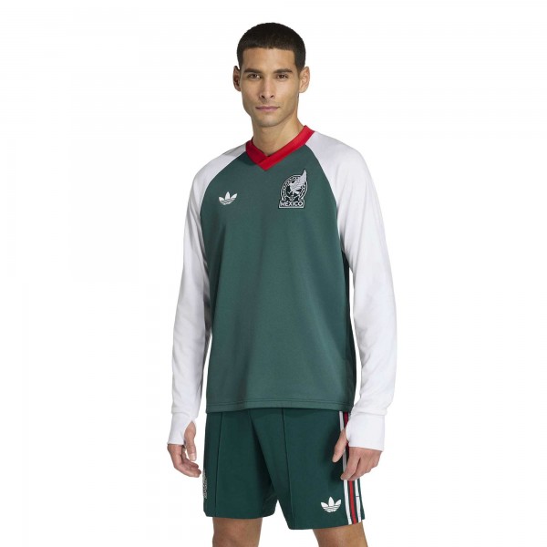 Mexico National Team adidas Pre-Match Long Sleeve Training Jersey - Green