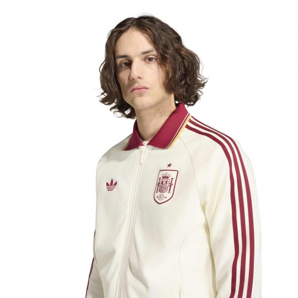 Spain National Team adidas Away Full-Zip Anthem Jacket - White