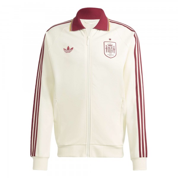 Spain National Team adidas Away Full-Zip Anthem Jacket - White