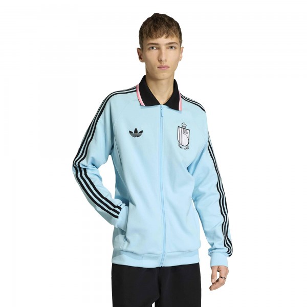 Belgium National Team adidas 2026 Away Full-Zip Anthem Jacket - Light Blue
