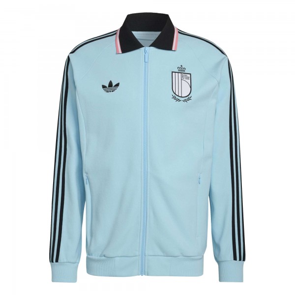 Belgium National Team adidas 2026 Away Full-Zip Anthem Jacket - Light Blue