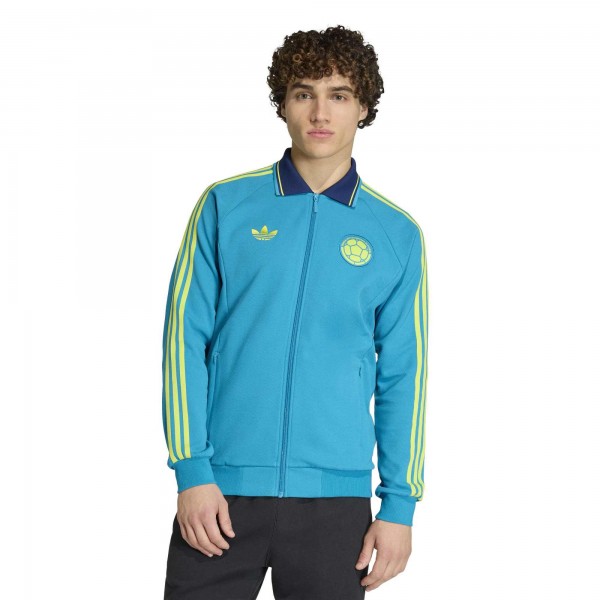 Colombia National Team adidas 2026 Away Full-Zip Anthem Jacket - Turquoise