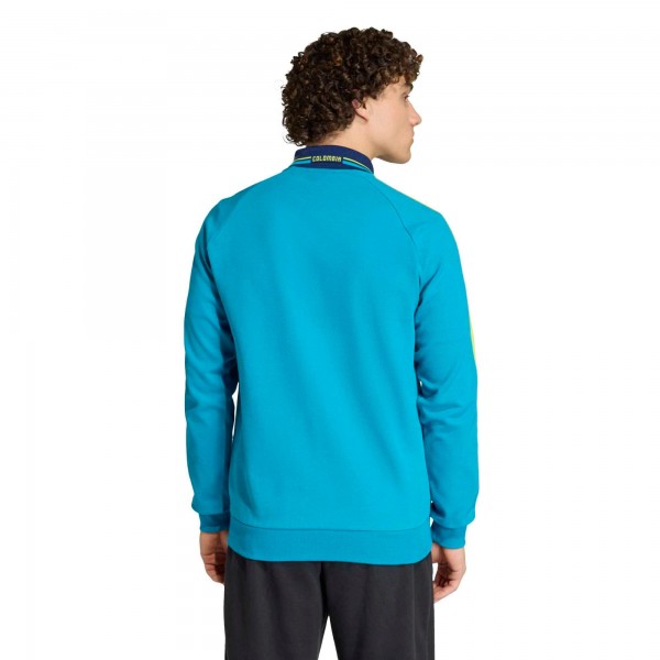 Colombia National Team adidas 2026 Away Full-Zip Anthem Jacket - Turquoise