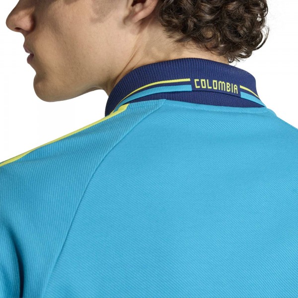 Colombia National Team adidas 2026 Away Full-Zip Anthem Jacket - Turquoise
